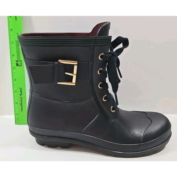 Tommy Hilfiger ~Woman Size 8~ Midnight Rain Boots. - Picture 11 of 16